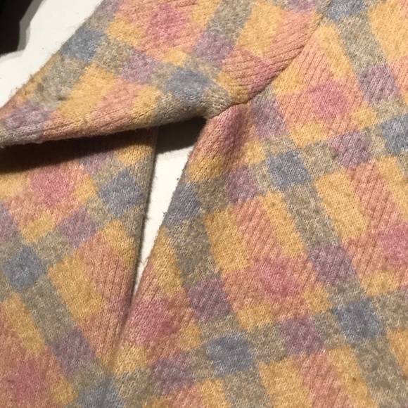 Zara Pastel Knit Argyle Jewel Button Cardigan Sweater - Picture 10 of 13